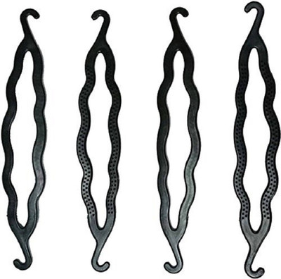 

Param Hair Twist Styling Clip Bun set of 4 (Black) Hair Clip(Black)