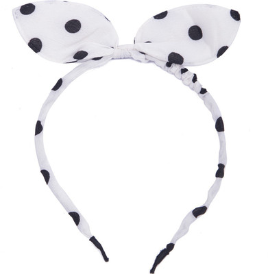 

Chooz Designer Studio Ears Head Band and Ribbons Hair Band Head Band, Hair Band(White, Black)