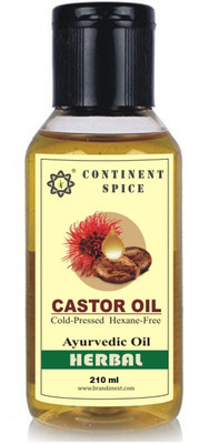 

Continent Spice Cold-Pressed Hexane Free 100% Pure khadi Castor Oil Hair Oil(210 ml)