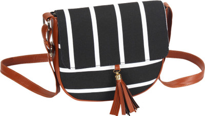 

Lychee Bags Sling Bag(Black, White)