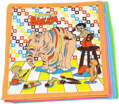 

Neska Moda Kid's Chhota Bheem Cotton 27x27 CM Handkerchief(Pack of 12)