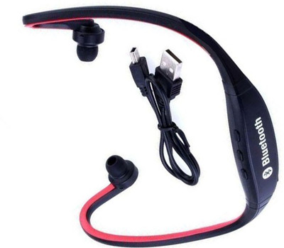 BIRATTY BS19C Wireless Bluetooth FM inbuilt Mic Sports Stereo Earphone Bluetooth Headset with Mic(Red, In the Ear) Flipkart