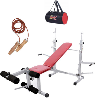 

Lifeline Multi Bench 309 | Bundles With Gym Bag and Skipping Rope 952 Home Gym Combo(100 - 120 kg)