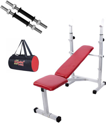 

Lifeline Multi Bench 307 Bonus With Dumbbell Rod 14" Set and Gym Bag Home Gym Combo(100 - 120 kg)