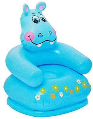 

NIYAMAT Inflatable Animal Air Chair for 3-8 Years Kids (Blue) Inflatable Sofa/ Chair(Blue)