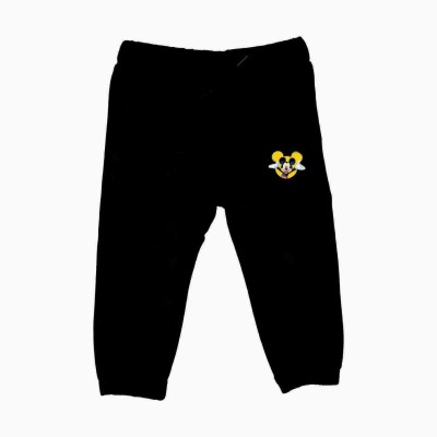 Mickey Mouse Family Track Pant For Boys & Girls(Black, Pack of 1)