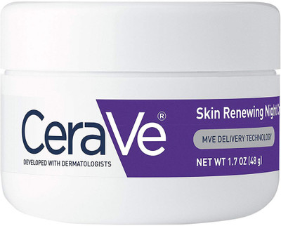 

CeraVe Skin Renewing Night Cream - Multipurpose Night Cream, Face Moisturizer, Anti Aging Face Cream & Wrinkle Cream – Moisturizer for Face w Hyaluronic Acid & Niacinamide, 1.7 oz(48 g)