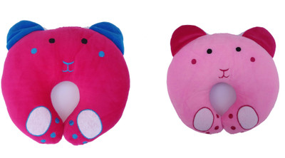 

EasyShop Panda _Cartoon Neck Support Neck Pillow(Pink, Maroon, Multicolor), Maroon;multicolor;pink