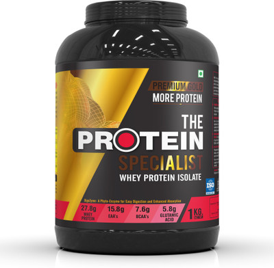 

The Protein Specialist Whey Protein Isolate Premium Gold Whey Protein(1 kg, Chocolate)