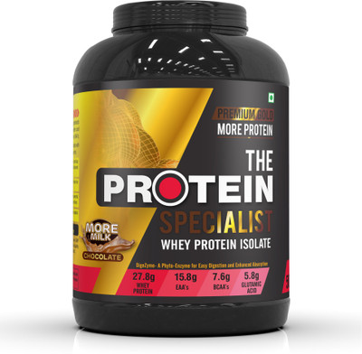 

The Protein Specialist Whey Protein Isolate Premium Gold Whey Protein(500 g, More Milk Chocolate)