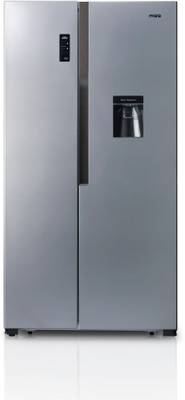 

MarQ by Flipkart 560 L Frost Free Side by Side Refrigerator(Silver, Grey, SBS-560W), Grey;silver