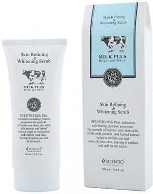 

SCENTIO MILK PLUS BRIGHT AND WHITE SKIN REFINING WHITENING SCRUB Scrub(100 ml)
