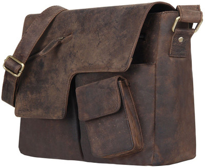 

Super Men & Women Formal Brown Leatherette Sling Bag
