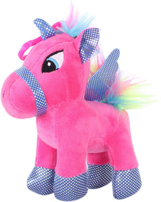 

Tickles Pink Unicorn Horse Plush Stuffed Soft For Kids 20 cm - 20 cm(Pink)