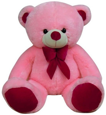 

Tiny's World Premium Sitting Bear with Pink Bow - 45 cm(Pink)