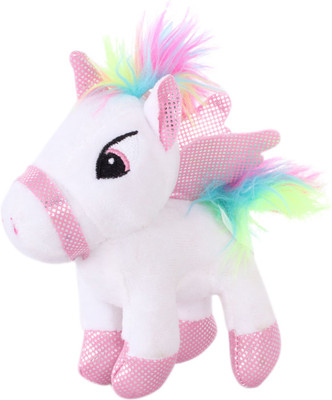 

Tickles White Unicorn Horse Plush Stuffed Soft For Kids - 20 cm(White)