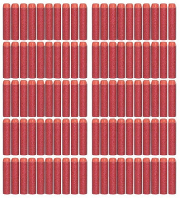 

Something4u 100 pcs Red Bullet Foam Dart Bullets for Nerf N-Strike Elite Guns,(Red)