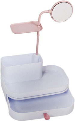 

Continental ITN-811-6 Makeup, jewelry Vanity Box(Pink, White)