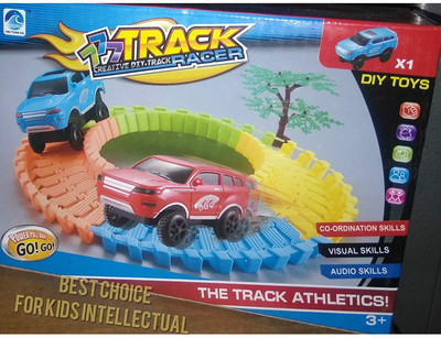 

Praish Flexible Variable Track Set with Light Weight Car ( Multicolor )(Multicolor)