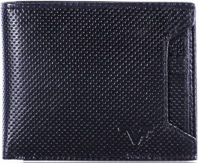 

Vener Fabica Men Casual Black Genuine Leather Wallet(9 Card Slots)