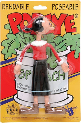 NJ Croce Olive Oyl Bendable Action Figure(Multicolor)