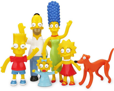 

NJ Croce Simpsons Family Bendable Figure Box Set(Multicolor)