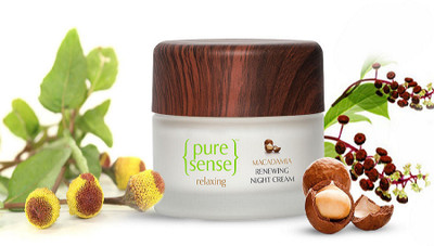 

PureSense Macadamia Renewing Night Cream- Anti Ageing & Nourishing(50 ml)