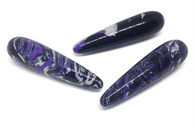 

Aumni Crafts Jewellery Making Craft Stone Beads 40x10mm Drop Dark Purple (Pack of 10 pieces)