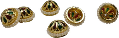 

Aumni Crafts Jewellery Making Antique Ethnic Bead Caps 10x6mm Dome Multi-Color (Pack of 20 pieces)