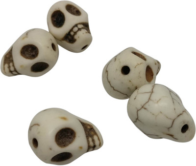 

Aumni Crafts Jewellery Making Synthetic Beads 12x10mm Skull White (Pack of 40 pieces)