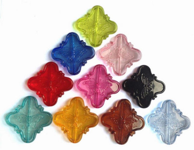 

Aumni Crafts Large Size Acrylic Beads 53x10mm Rhombus Butterfly Mixed Colors (Pack of 20 pieces)