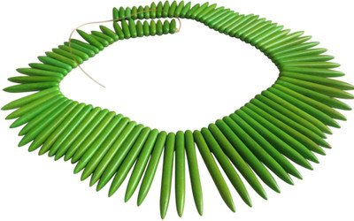 

Aumni Crafts Jewellery Making Synthetic Beads Graduated Multi-Size Range 20mm to 50mm Spike Green (Sold as 1 string, 96 beads/string)