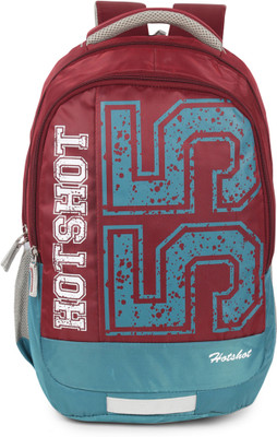 

Hot Shot Polyester Waterproof School-College-Tution-Gym Casual 30.0 L Standrad Size Backpack(Maroon)