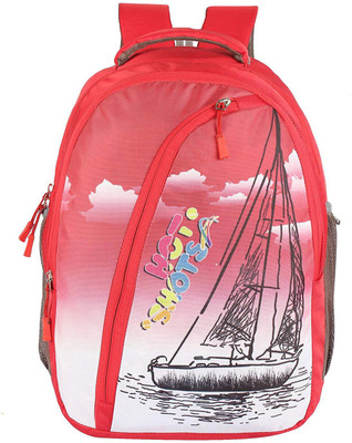 

Hot Shot Polyester 28 Liters School, Collage and Casual 28.0 L Standrad Size Backpack(Red)