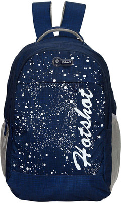 

Hot Shot Polyester School, Collage and Casual 30.0 L Standrad Size Backpack(Blue, Grey)