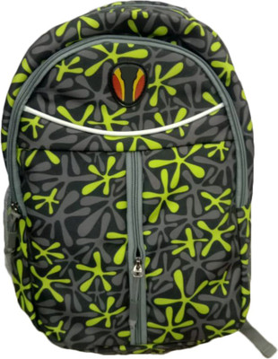 

Unique Collection College & School bag 20 L Backpack(Black, Green), Black 03