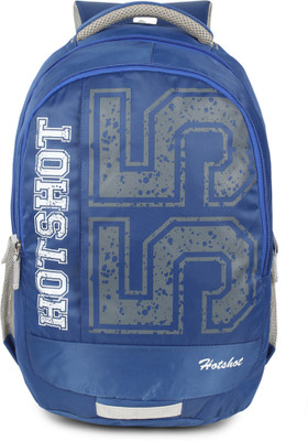 

Hot Shot Polyester Waterproof School-College-Tution-Gym Casual 30.0 L Standrad Size Backpack(Blue)