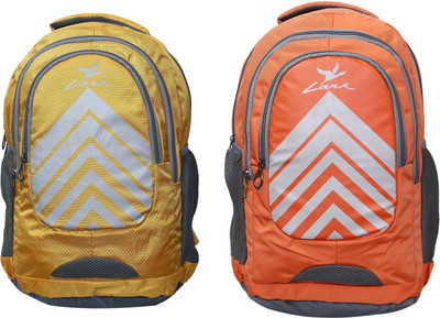 

Lark Combo of 2 25 Backpack(Yellow, Orange), Orange;yellow
