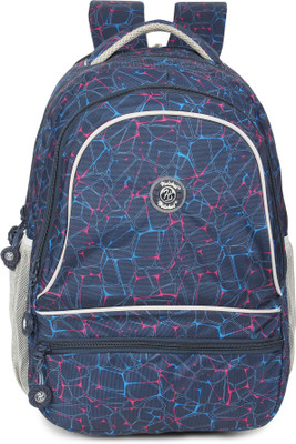 

Hot Shot Polyester School, Collage and Casual 30.0 L Standrad Size Backpack(Blue, Grey)