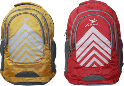 

Lark Combo of 2 School 25 Backpack(Yellow, Red), Red;yellow