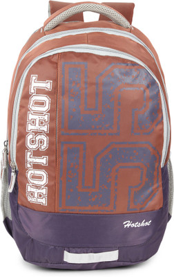 

Hot Shot Polyester School, Collage and Casual 30.0 L Standrad Size Backpack(Blue, Maroon)
