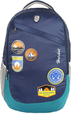 

Hot Shot Polyester School, Collage and Casual 35.0 L Standrad Size Backpack(Blue, Grey)