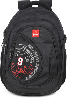 

Hot Shot Polyester Waterproof School-College-Tution-Gym Casual 30.0 L Standrad Size Backpack(Black, Red)