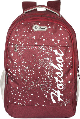 

Hot Shot Polyester School Casual Bag 28.0 L Standrad Size Backpack(Maroon)