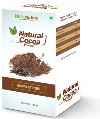 

NutroActive Natural Cocoa Powder (Unsweetened) 200 gm Cocoa Powder(200 g)