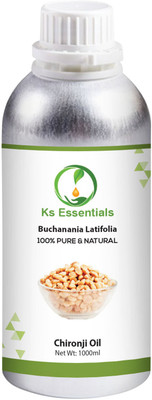 

Ks Essentials 100% Pure Chironji Carrier Oil (Buchanania Latifolia) Natural Cold Pressed(1000 ml)
