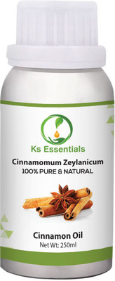 

Ks Essentials 100% Pure Cinnamon Pure Natural Essential Oil Steam Distilled (Cinnamomum zeylanicum)(250 ml)