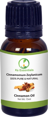 

Ks Essentials 100% Pure Cinnamon Pure Natural Essential Oil Steam Distilled (Cinnamomum zeylanicum)(15 ml)