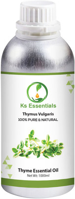 

Ks Essentials 100% Pure Thyme Essential Oil (Thymus Vulgaris) Natural Therapeutic Grade(1000 ml)
