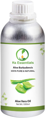 

Ks Essentials 100% Pure Aloe Vera Oil 100% Pure & Natural Undiluted, Therapeutic Grade,Skin Care & Face(1000 ml)